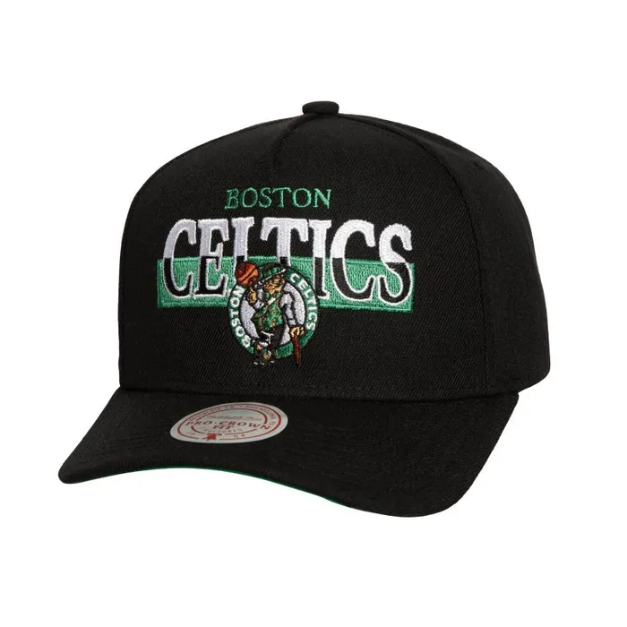 Mitchell and Ness Panorec Pro Snapback Boston Celtics Men Hats and Headwear