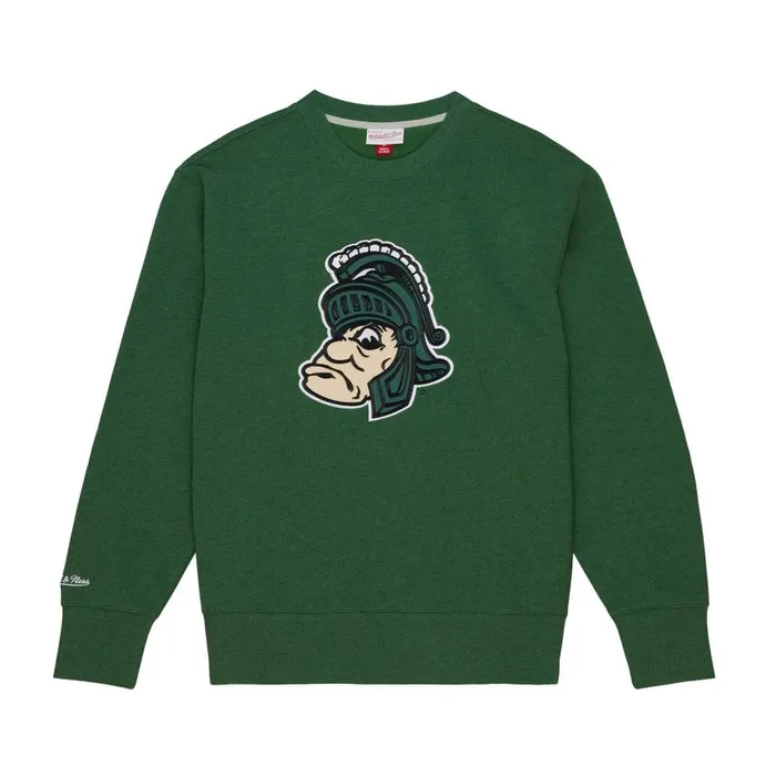 Mitchell and Ness Playoff Win 20 Crew Vintage Michigan State University Men Hoodies and Sweatshirts