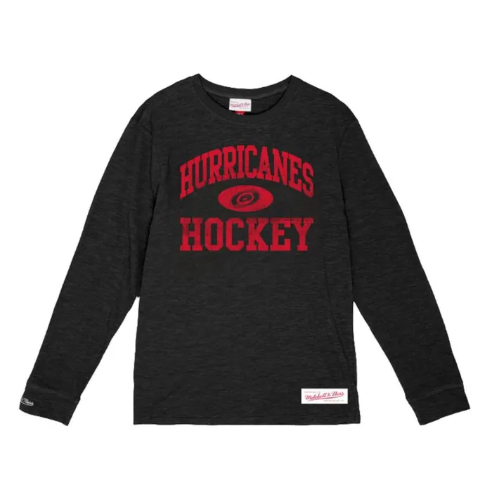 Mitchell and Ness Powerplay LS Slub Tee Carolina Hurricanes Men TShirts and Tops Mitchell and Ness Powerplay LS Slub Tee Carolina Hurricanes Men TShirts and Tops