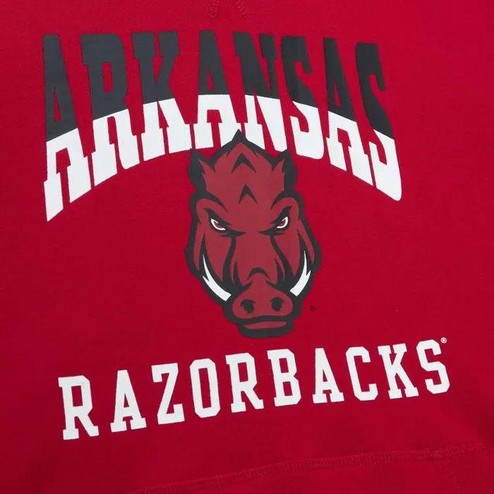 Mitchell and Ness PreGame SS Fleece Hoodie University Of Arkansas Men Hoodies and Sweatshirts Mitchell and Ness PreGame SS Fleece Hoodie University Of Arkansas Men Hoodies and Sweatshirts