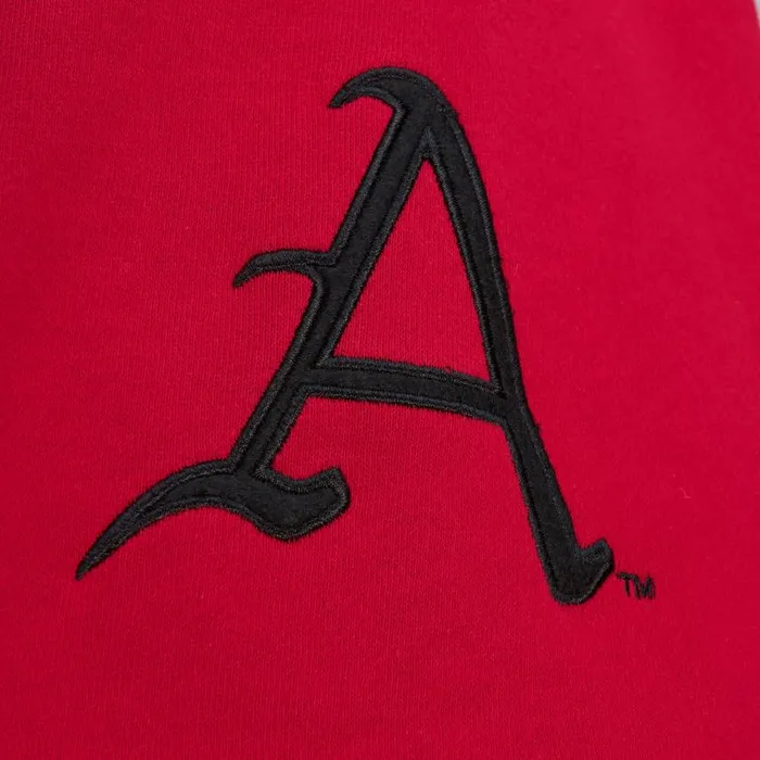 Mitchell and Ness PreGame SS Fleece Hoodie University Of Arkansas Men Hoodies and Sweatshirts Mitchell and Ness PreGame SS Fleece Hoodie University Of Arkansas Men Hoodies and Sweatshirts