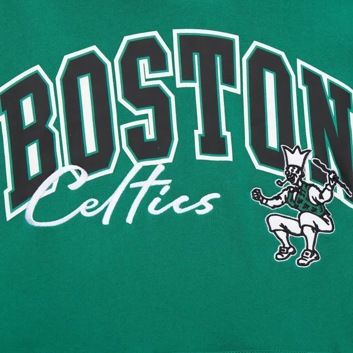 Mitchell and Ness Premium Fleece Hoodie Vintage Logo Boston Celtics Men Hoodies and Sweatshirts Mitchell and Ness Premium Fleece Hoodie Vintage Logo Boston Celtics Men Hoodies and Sweatshirts