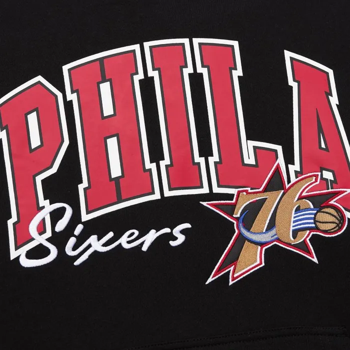 Mitchell and Ness Premium Fleece Hoodie Vintage Logo Philadelphia 76ers Men Hoodies and Sweatshirts Mitchell and Ness Premium Fleece Hoodie Vintage Logo Philadelphia 76ers Men Hoodies and Sweatshirts