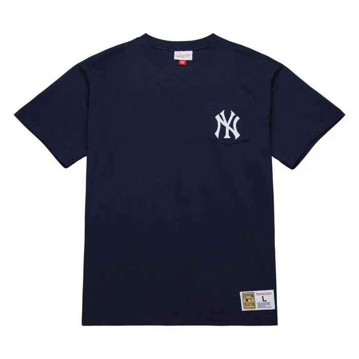 Mitchell and Ness Premium Pocket Tee New York Yankees Men TShirts and Tops