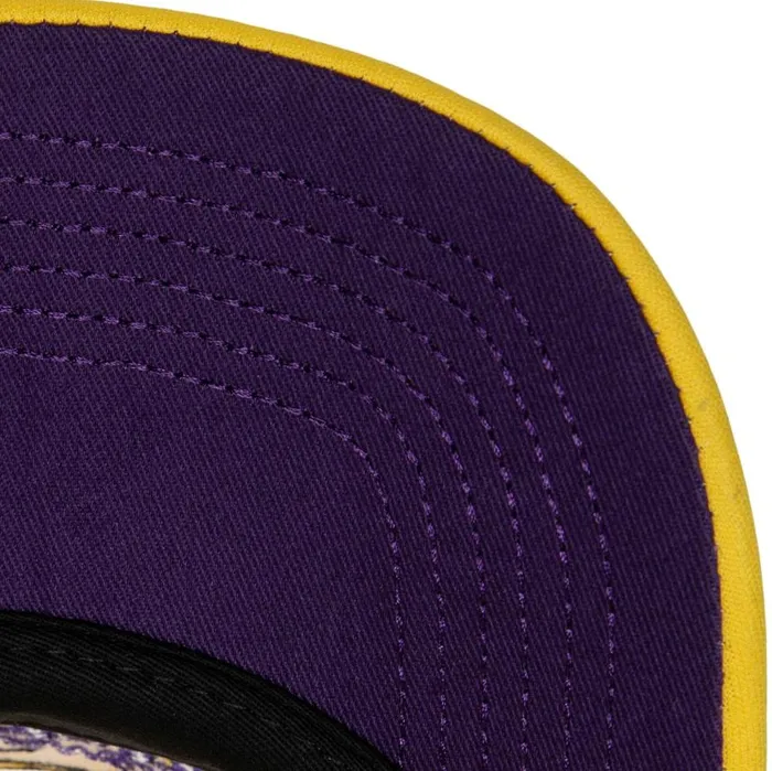 Mitchell and Ness Puff The Magic Trucker Snapback HWC Los Angeles Lakers Men Hats and Headwear Mitchell and Ness Puff The Magic Trucker Snapback HWC Los Angeles Lakers Men Hats and Headwear
