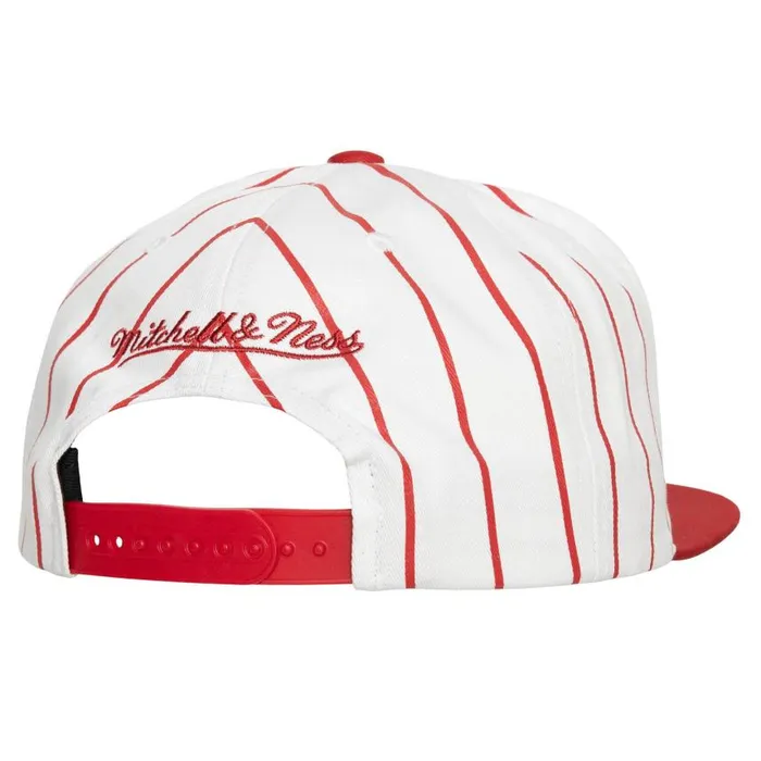 Mitchell and Ness Retro Pinstripe Snapback HWC Philadelphia 76ers Men Hats and Headwear Mitchell and Ness Retro Pinstripe Snapback HWC Philadelphia 76ers Men Hats and Headwear