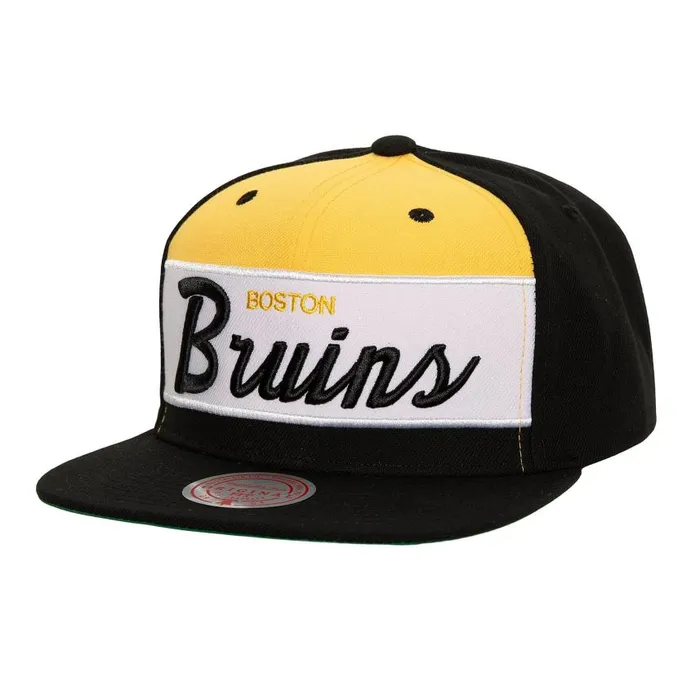 Mitchell and Ness Retro Sport Snapback Vntg Boston Bruins Men Hats and Headwear