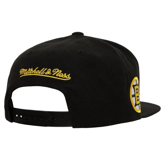 Mitchell and Ness Retro Sport Snapback Vntg Boston Bruins Men Hats and Headwear Mitchell and Ness Retro Sport Snapback Vntg Boston Bruins Men Hats and Headwear