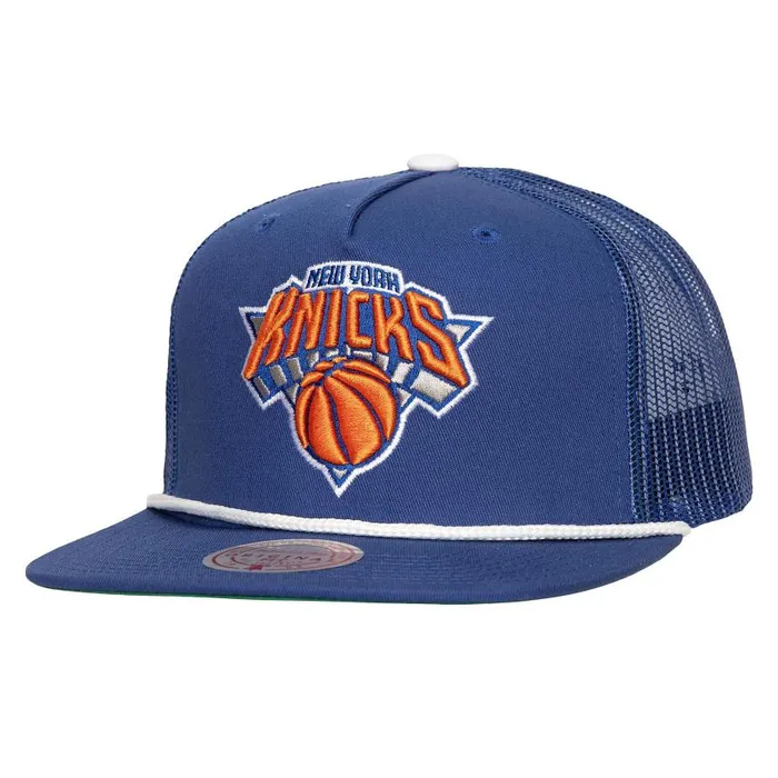 Mitchell and Ness Roper Trucker New York Knicks Men Hats and Headwear