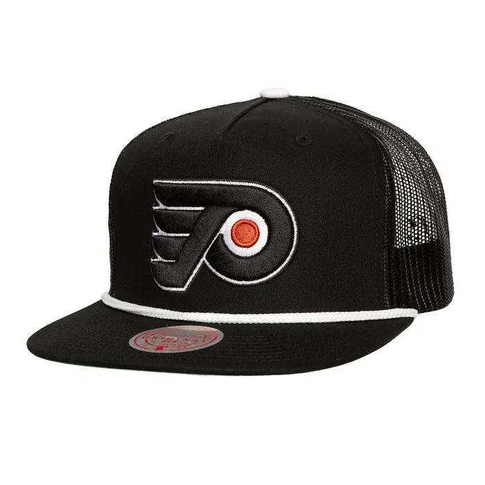 Mitchell and Ness Roper Trucker Philadelphia Flyers Men Hats and Headwear