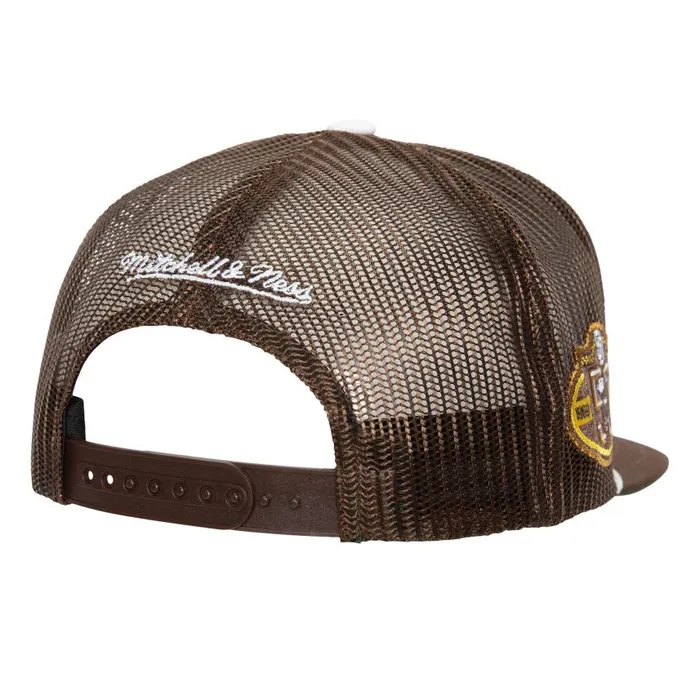 Mitchell and Ness Roper Trucker San Diego Padres Men Hats and Headwear Mitchell and Ness Roper Trucker San Diego Padres Men Hats and Headwear