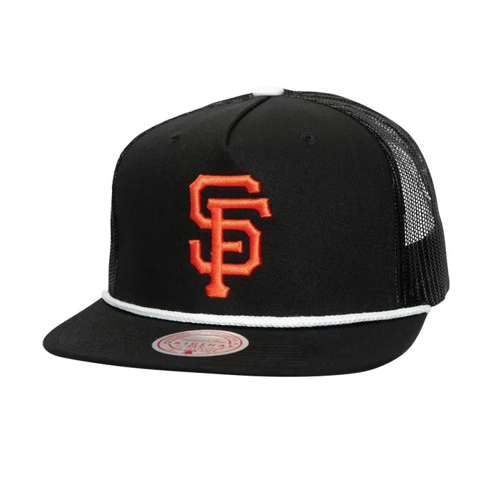 Mitchell and Ness Roper Trucker San Francisco Giants Men Hats and Headwear