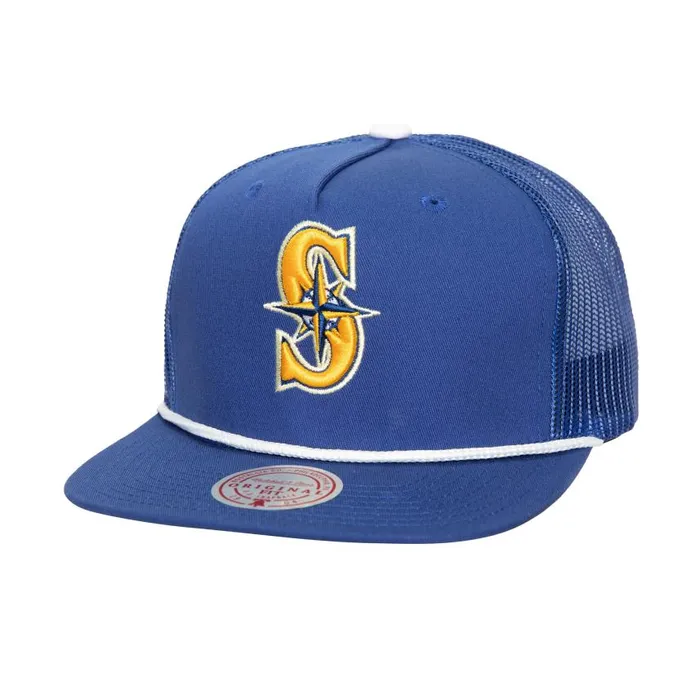 Mitchell and Ness Roper Trucker Seattle Mariners Men Hats and Headwear