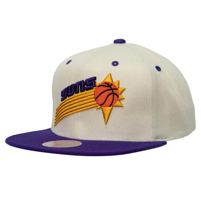 Mitchell and Ness Sail 2 Tone Snapback HWC Phoenix Suns Men Hats and Headwear Mitchell and Ness Sail 2 Tone Snapback HWC Phoenix Suns Men Hats and Headwear