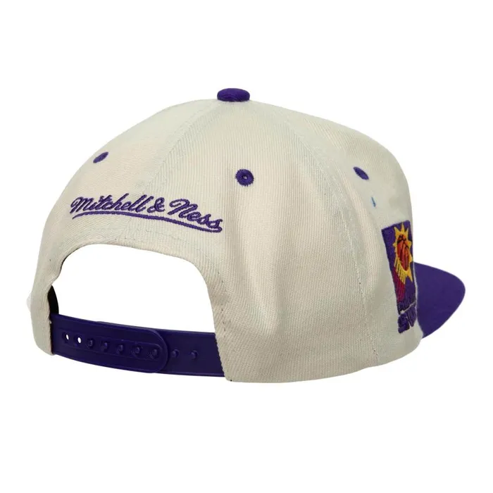 Mitchell and Ness Sail 2 Tone Snapback HWC Phoenix Suns Men Hats and Headwear Mitchell and Ness Sail 2 Tone Snapback HWC Phoenix Suns Men Hats and Headwear