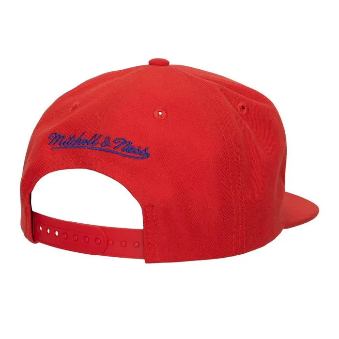 Mitchell and Ness Shark Bite Snapback Philadelphia 76ers Men Hats and Headwear Mitchell and Ness Shark Bite Snapback Philadelphia 76ers Men Hats and Headwear