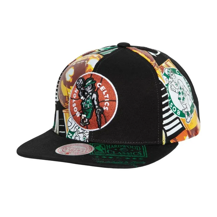 Mitchell and Ness Shirt Remix Snapback HWC Boston Celtics Men Hats and Headwear Mitchell and Ness Shirt Remix Snapback HWC Boston Celtics Men Hats and Headwear