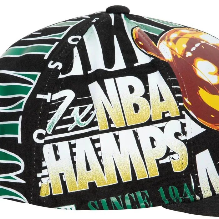 Mitchell and Ness Shirt Remix Snapback HWC Boston Celtics Men Hats and Headwear Mitchell and Ness Shirt Remix Snapback HWC Boston Celtics Men Hats and Headwear