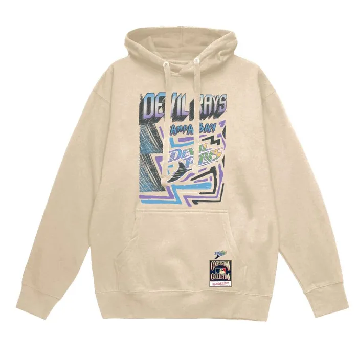 Mitchell and Ness Sidewalk Sketch Hoodie Tampa Bay Rays Men Hoodies and Sweatshirts Mitchell and Ness Sidewalk Sketch Hoodie Tampa Bay Rays Men Hoodies and Sweatshirts