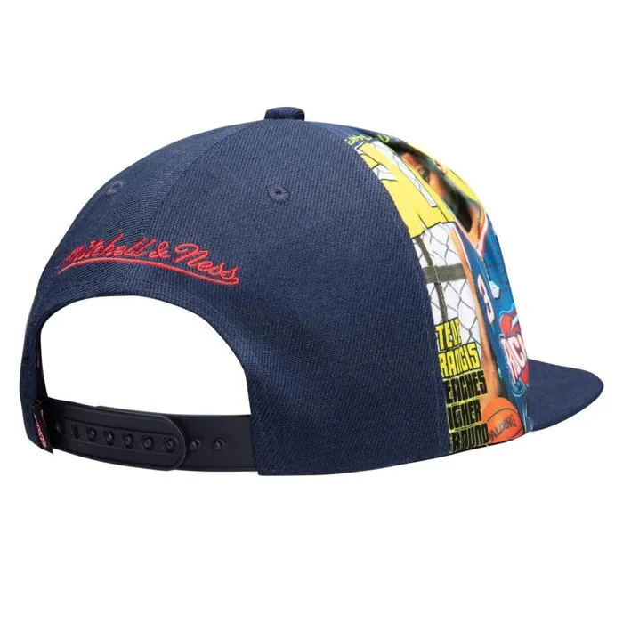 Mitchell and Ness Slam Side Cropped Snapback HWC Houston Rockets Steve Francis Men Hats and Headwear Mitchell and Ness Slam Side Cropped Snapback HWC Houston Rockets Steve Francis Men Hats and Headwear