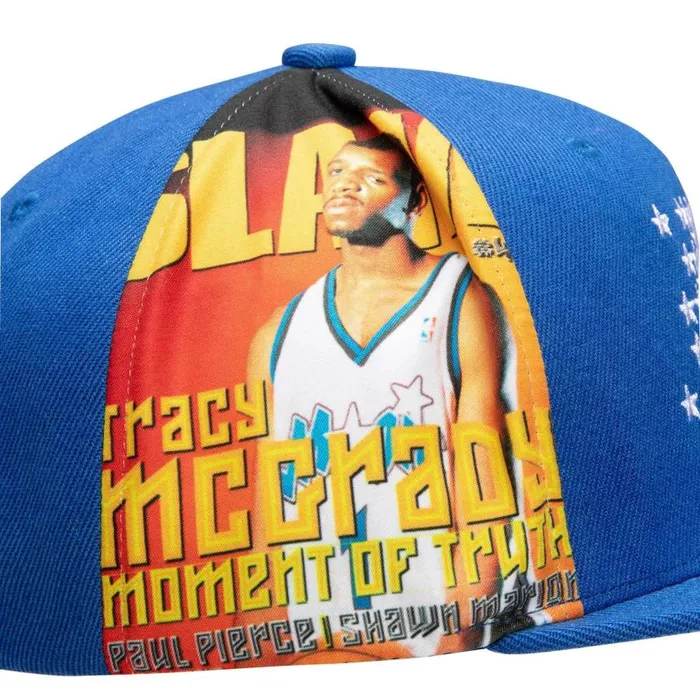 Mitchell and Ness Slam Side Cropped Snapback HWC Orlando Magic Tracy Mcgrady Men Hats and Headwear Mitchell and Ness Slam Side Cropped Snapback HWC Orlando Magic Tracy Mcgrady Men Hats and Headwear