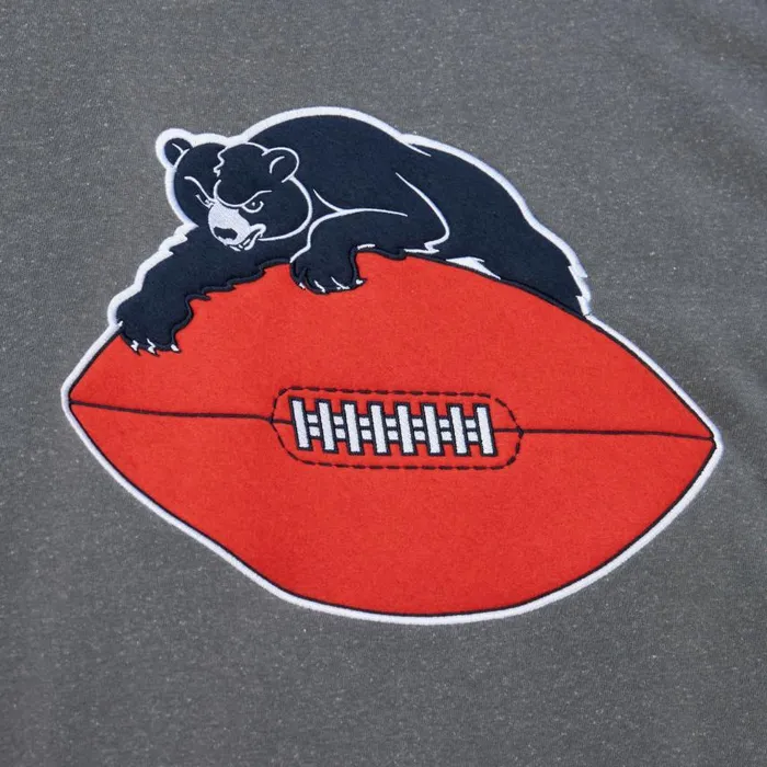 Mitchell and Ness Snow Washed Fleece Crew Chicago Bears Men Hoodies and Sweatshirts
