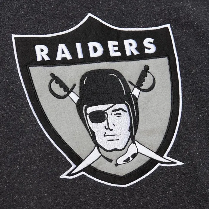 Mitchell and Ness Snow Washed Fleece Crew Vintage Logo Oakland Raiders Men Hoodies and Sweatshirts Mitchell and Ness Snow Washed Fleece Crew Vintage Logo Oakland Raiders Men Hoodies and Sweatshirts
