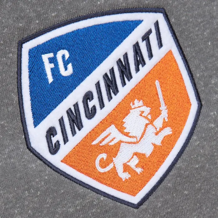 Mitchell and Ness Snow Washed Fleece Hoodie Current Logo FC Cincinnati Men Hoodies and Sweatshirts Mitchell and Ness Snow Washed Fleece Hoodie Current Logo FC Cincinnati Men Hoodies and Sweatshirts