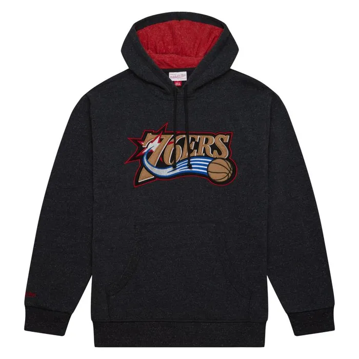 Mitchell and Ness Snow Washed Fleece Hoodie Philadelphia 76ers Men Hoodies and Sweatshirts Mitchell and Ness Snow Washed Fleece Hoodie Philadelphia 76ers Men Hoodies and Sweatshirts
