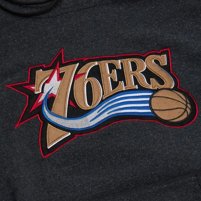 Mitchell and Ness Snow Washed Fleece Hoodie Philadelphia 76ers Men Hoodies and Sweatshirts Mitchell and Ness Snow Washed Fleece Hoodie Philadelphia 76ers Men Hoodies and Sweatshirts