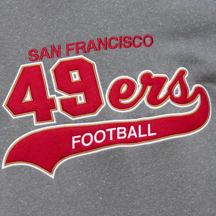 Mitchell and Ness Snow Washed Fleece Hoodie Vintage Logo San Francisco 49ers Men Hoodies and Sweatshirts Mitchell and Ness Snow Washed Fleece Hoodie Vintage Logo San Francisco 49ers Men Hoodies and Sweatshirts