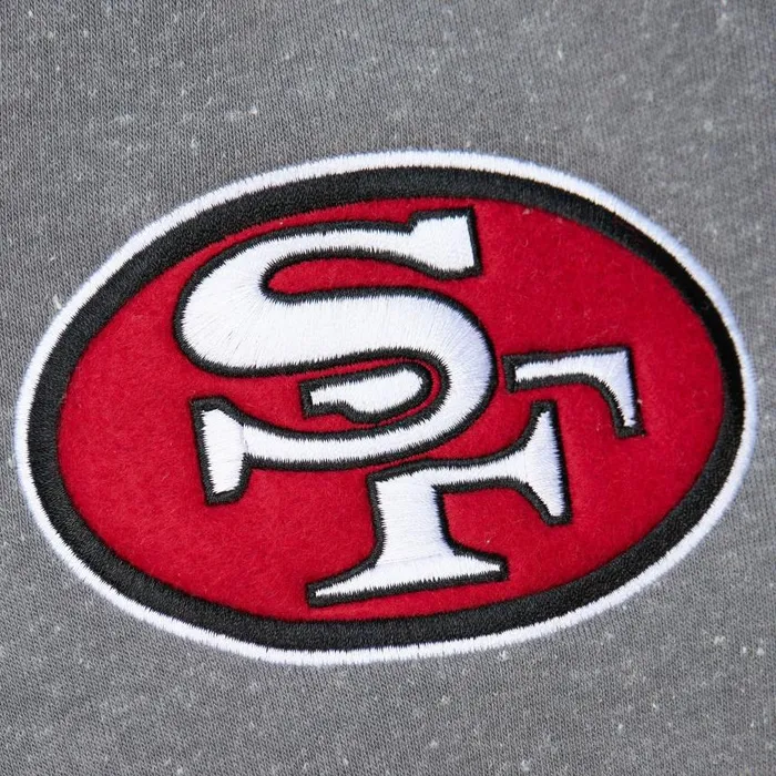 Mitchell and Ness Snow Washed Fleece Hoodie Vintage Logo San Francisco 49ers Men Hoodies and Sweatshirts Mitchell and Ness Snow Washed Fleece Hoodie Vintage Logo San Francisco 49ers Men Hoodies and Sweatshirts