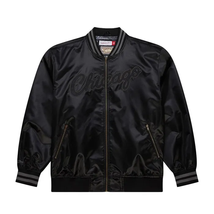 Mitchell and Ness Stateside Pastel Bomber Jacket Chicago Bulls Men Jackets and Outerwear
