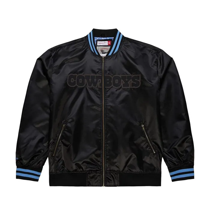 Mitchell and Ness Stateside Pastel Bomber Jacket Dallas Cowboys Men Jackets and Outerwear