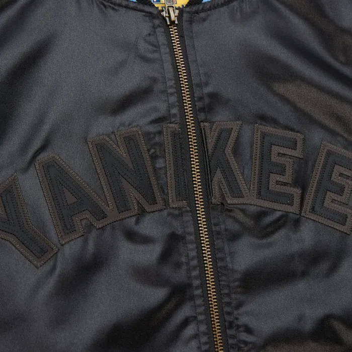 Mitchell and Ness Stateside Pastel Bomber Jacket New York Yankees Men Jackets and Outerwear Mitchell and Ness Stateside Pastel Bomber Jacket New York Yankees Men Jackets and Outerwear