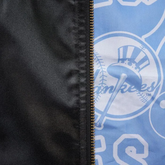 Mitchell and Ness Stateside Pastel Bomber Jacket New York Yankees Men Jackets and Outerwear Mitchell and Ness Stateside Pastel Bomber Jacket New York Yankees Men Jackets and Outerwear