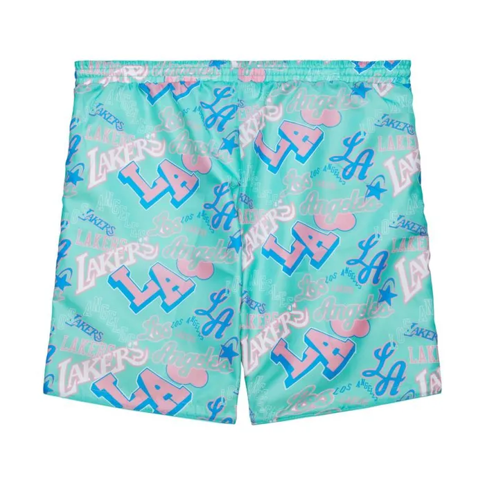 Mitchell and Ness Stateside Pastel Reversible Shorts Los Angeles Lakers Men Shorts Mitchell and Ness Stateside Pastel Reversible Shorts Los Angeles Lakers Men Shorts