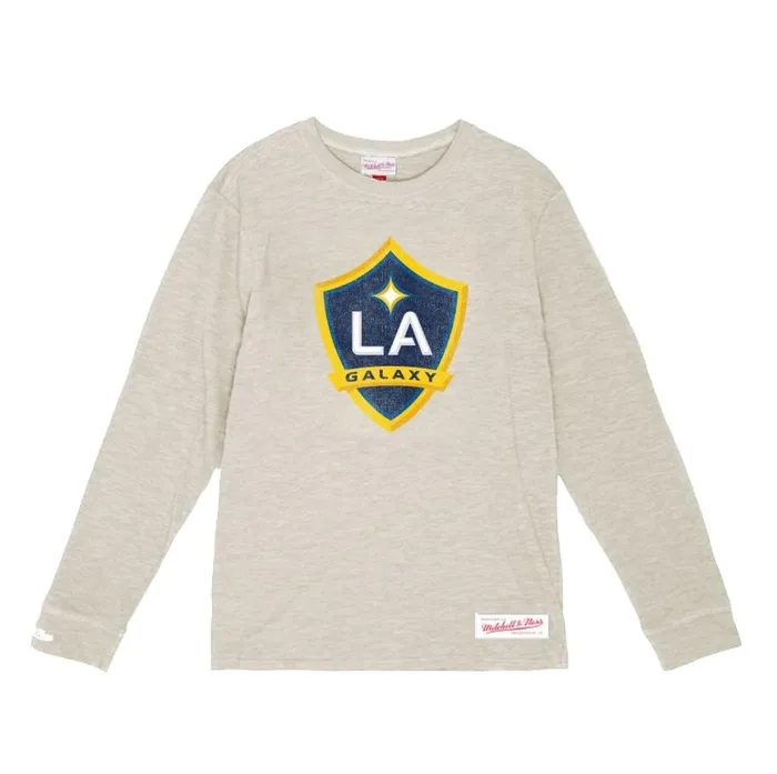 Mitchell and Ness Striker Slub LS Los Angeles Galaxy Men TShirts and Tops