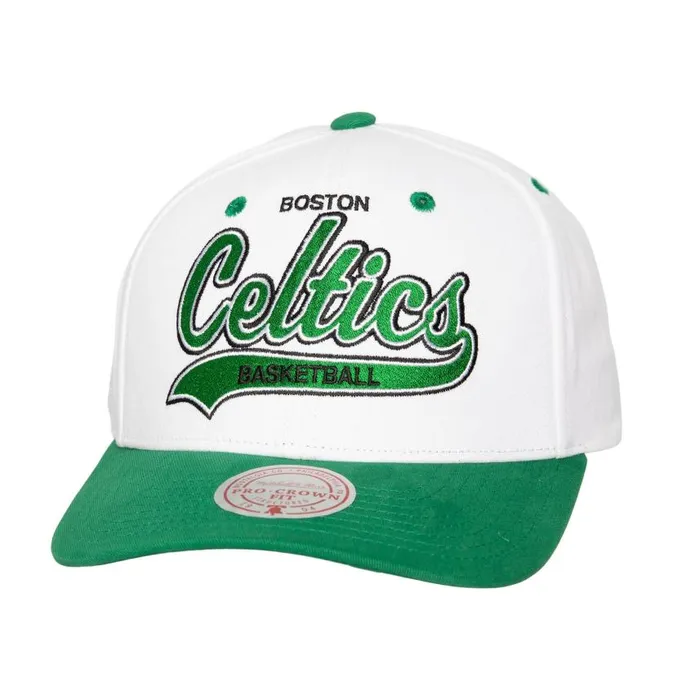 Mitchell and Ness Tail Sweep Pro Snapback Boston Celtics Men Hats and Headwear