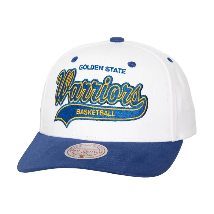 Mitchell and Ness Tail Sweep Pro Snapback Golden State Warriors Men Hats and Headwear