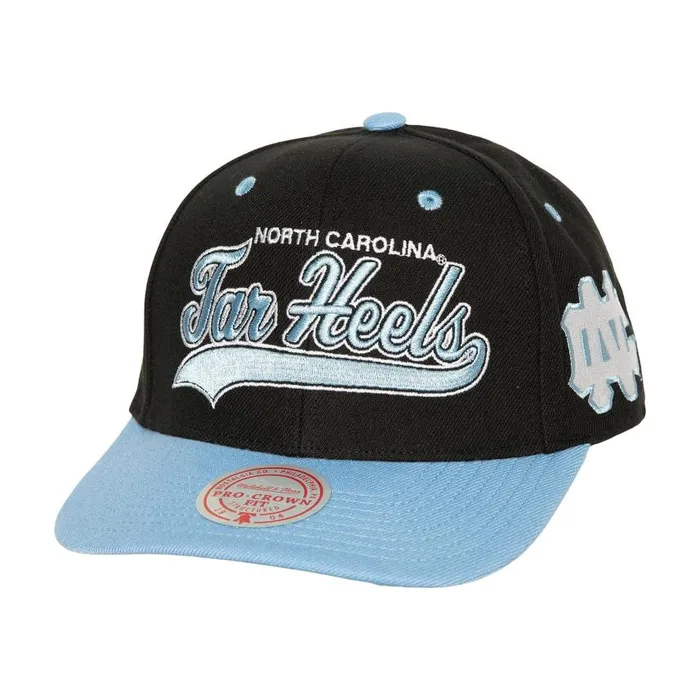 Mitchell and Ness Tailsweep 20 Pro Snapback V University Of North Carolina Men Hats and Headwear