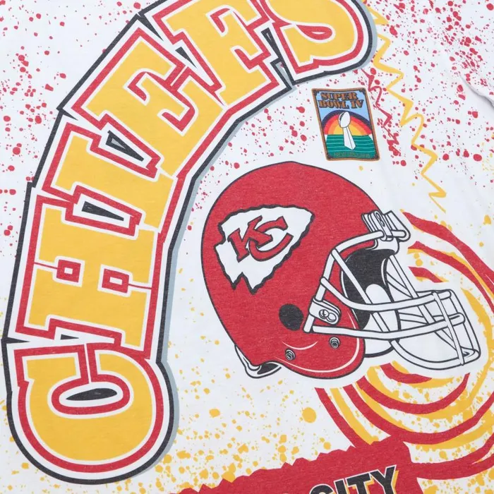 Mitchell and Ness Team Burst Sublimated SS Tee Kansas City Chiefs Men TShirts and Tops