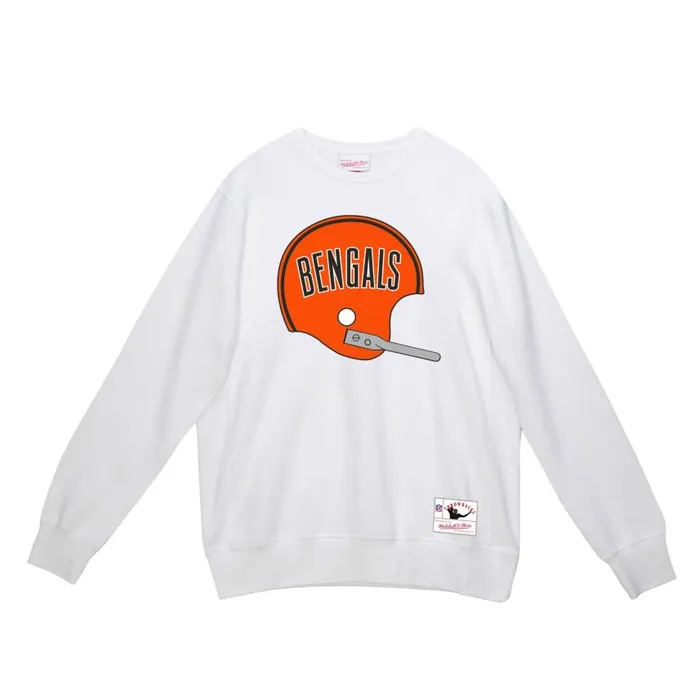 Mitchell and Ness Team Helmet Crew Cincinnati Bengals Men Hoodies and Sweatshirts