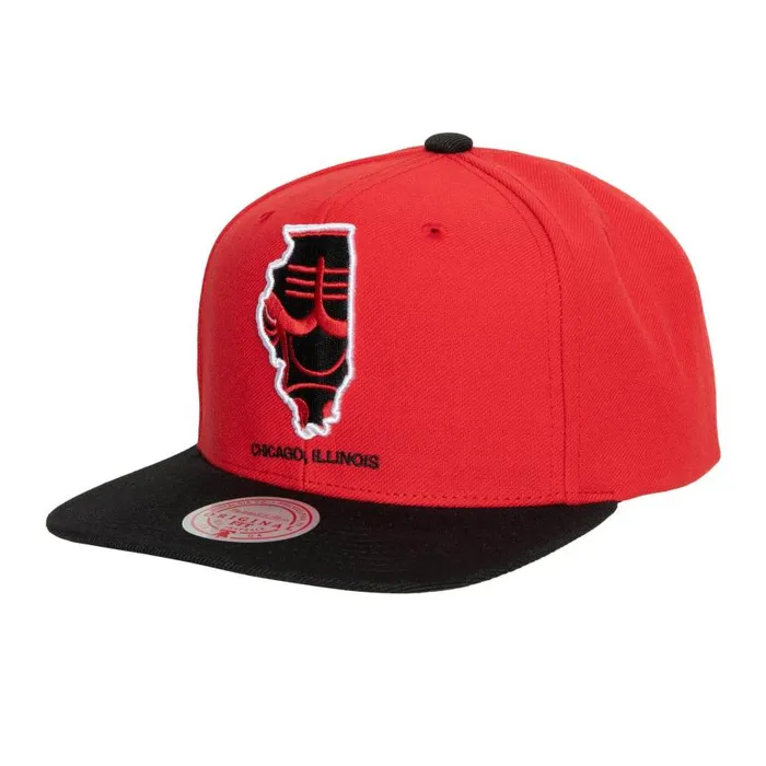 Mitchell and Ness Team Insider Snapback HWC Chicago Bulls Men Hats and Headwear Mitchell and Ness Team Insider Snapback HWC Chicago Bulls Men Hats and Headwear