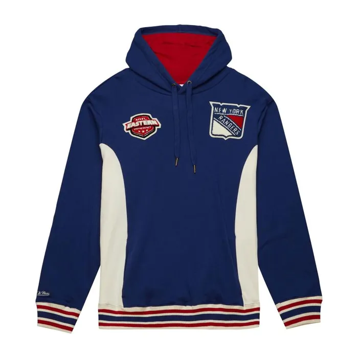 Mitchell and Ness Team Legacy French Terry Hoodie New York Rangers Men Hoodies and Sweatshirts