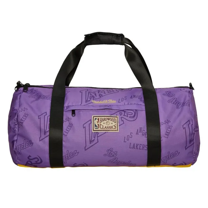 Mitchell and Ness Team Logo Duffel Bag Los Angeles Lakers Men Bags and Backpacks Mitchell and Ness Team Logo Duffel Bag Los Angeles Lakers Men Bags and Backpacks