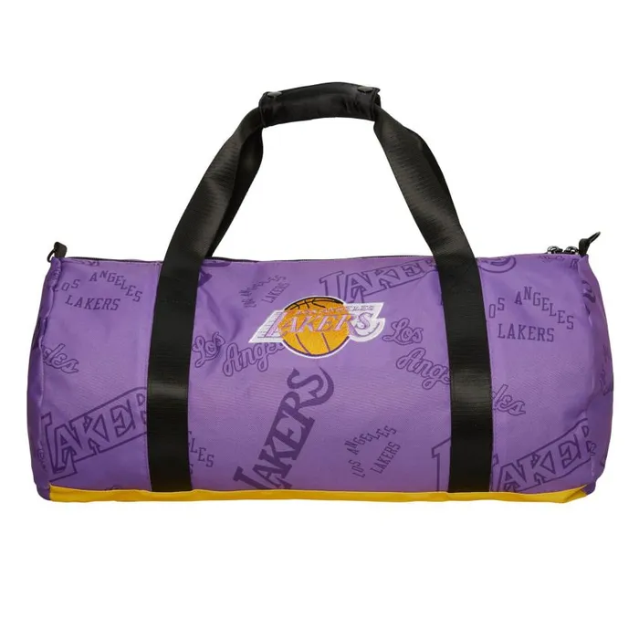 Mitchell and Ness Team Logo Duffel Bag Los Angeles Lakers Men Bags and Backpacks Mitchell and Ness Team Logo Duffel Bag Los Angeles Lakers Men Bags and Backpacks
