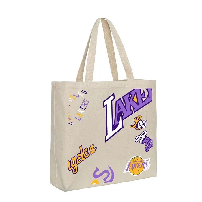 Mitchell and Ness Team Logo Tote Bag Los Angeles Lakers Men Bags and Backpacks Mitchell and Ness Team Logo Tote Bag Los Angeles Lakers Men Bags and Backpacks