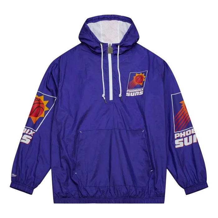 Mitchell and Ness Team OG 20 Anorak Windbreaker Phoenix Suns Men Jackets and Outerwear