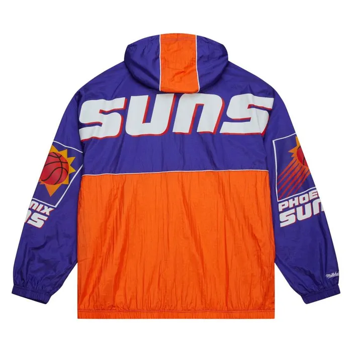 Mitchell and Ness Team OG 20 Anorak Windbreaker Phoenix Suns Men Jackets and Outerwear Mitchell and Ness Team OG 20 Anorak Windbreaker Phoenix Suns Men Jackets and Outerwear